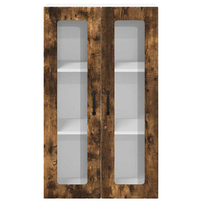 Kitchen Wall Cabinet with Shelf Smoked Oak 60 x 31 x 100 cm