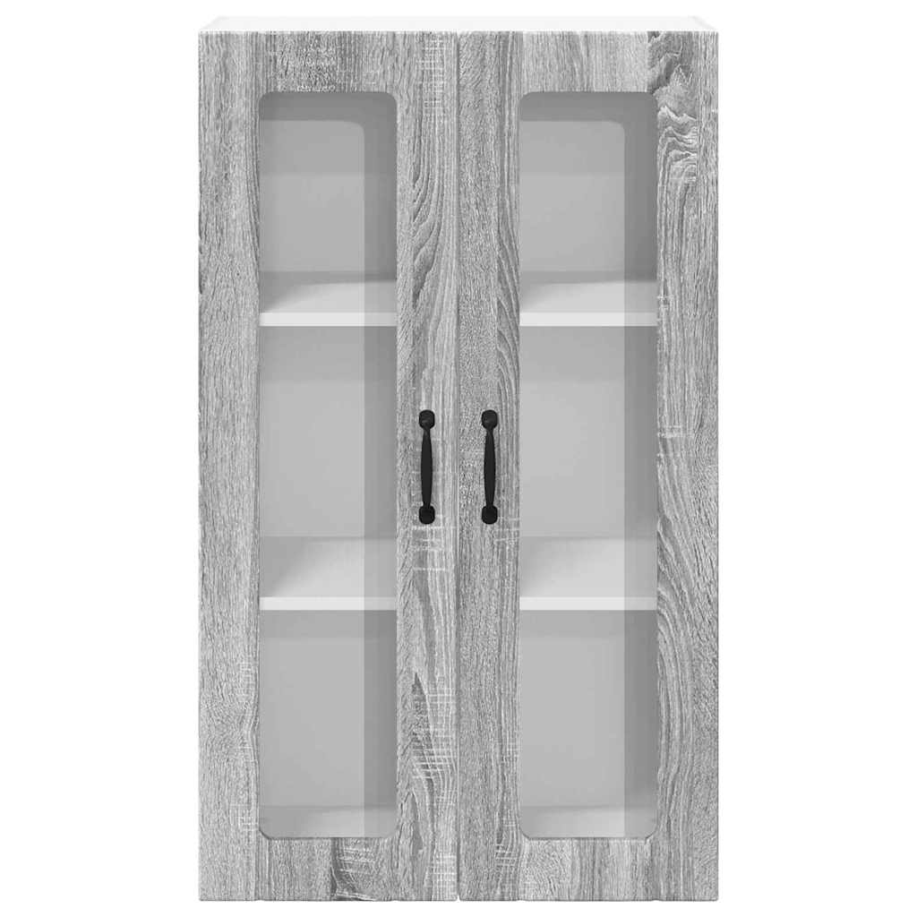 Kitchen Wall Cabinet with Shelf Grey Sonoma 60 x 31 x 100 cm