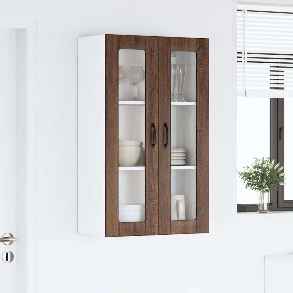 Kitchen Wall Cabinet Brown Oak 60 x 31 x 100 cm Engineered Wood