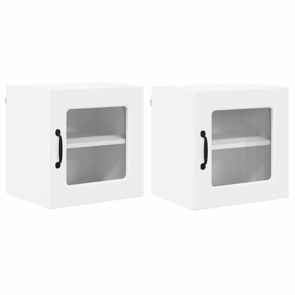 Kitchen Wall Cabinet with Shelf 2 pcs White 40 x 31 x 40 cm
