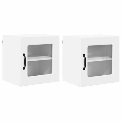 Kitchen Wall Cabinet with Shelf 2 pcs White 40 x 31 x 40 cm
