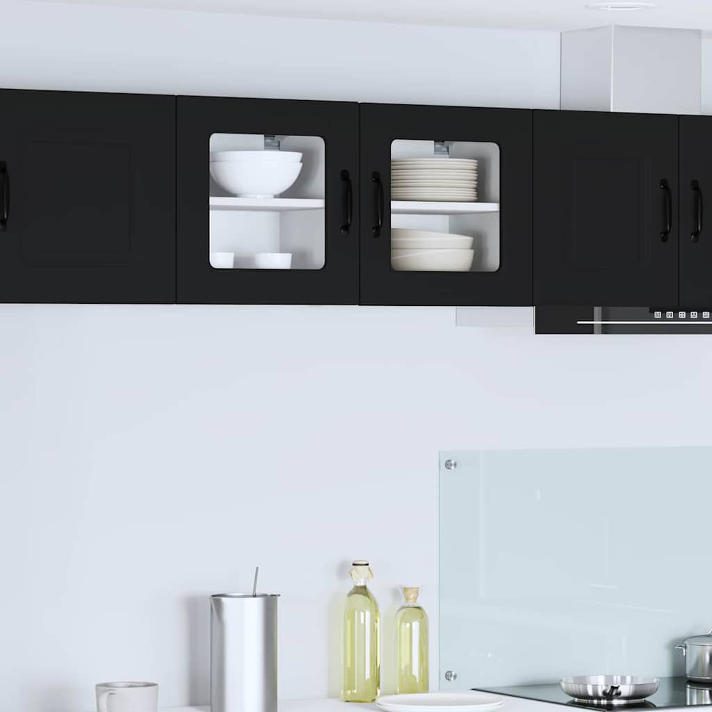 Kitchen Wall Cabinet Black 40 x 31 x 40 cm Engineered Wood