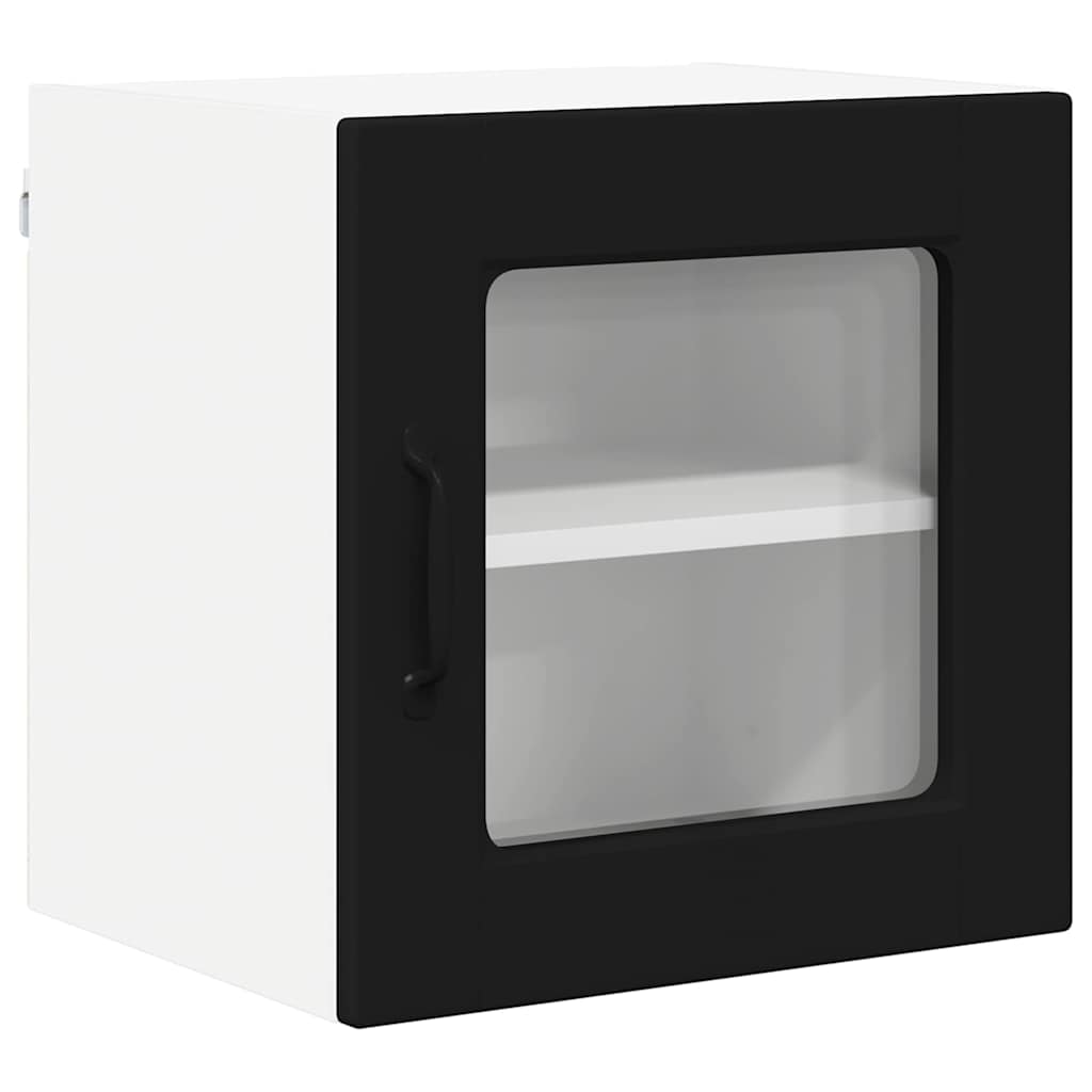 Kitchen Wall Cabinet with Shelf 2 pcs Black 40 x 31 x 40 cm