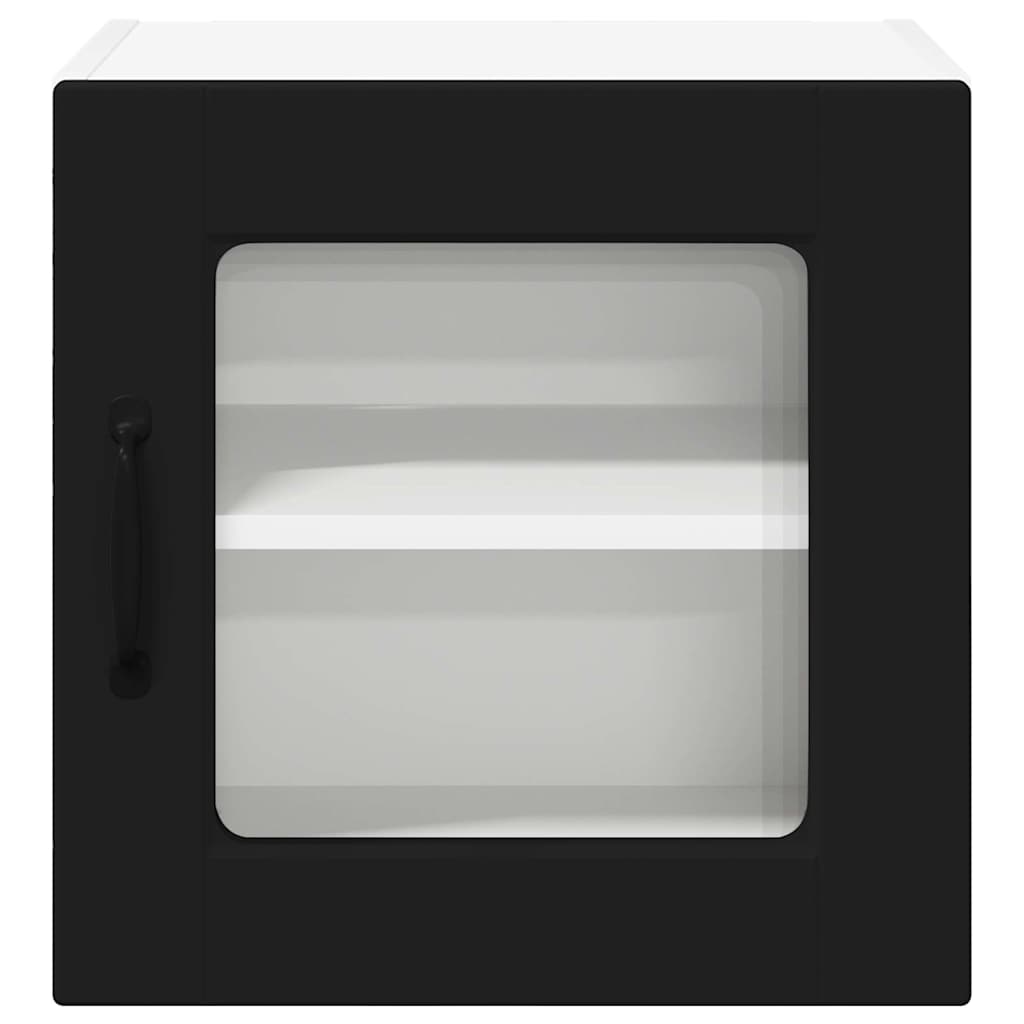 Kitchen Wall Cabinet with Shelf 2 pcs Black 40 x 31 x 40 cm