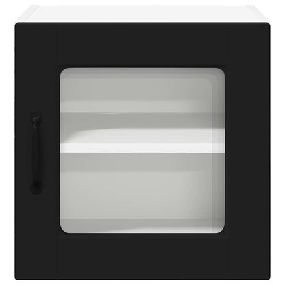 Kitchen Wall Cabinet with Shelf 2 pcs Black 40 x 31 x 40 cm