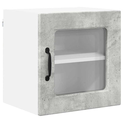 Kitchen Wall Cabinet with Shelf Concrete Grey 40 x 31 x 40 cm