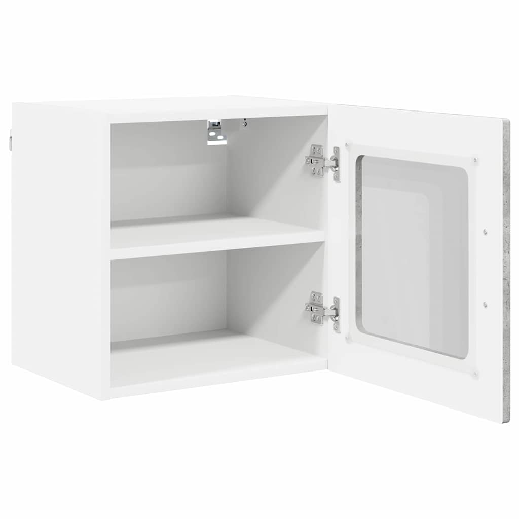 Kitchen Wall Cabinet with Shelf Concrete Grey 40 x 31 x 40 cm