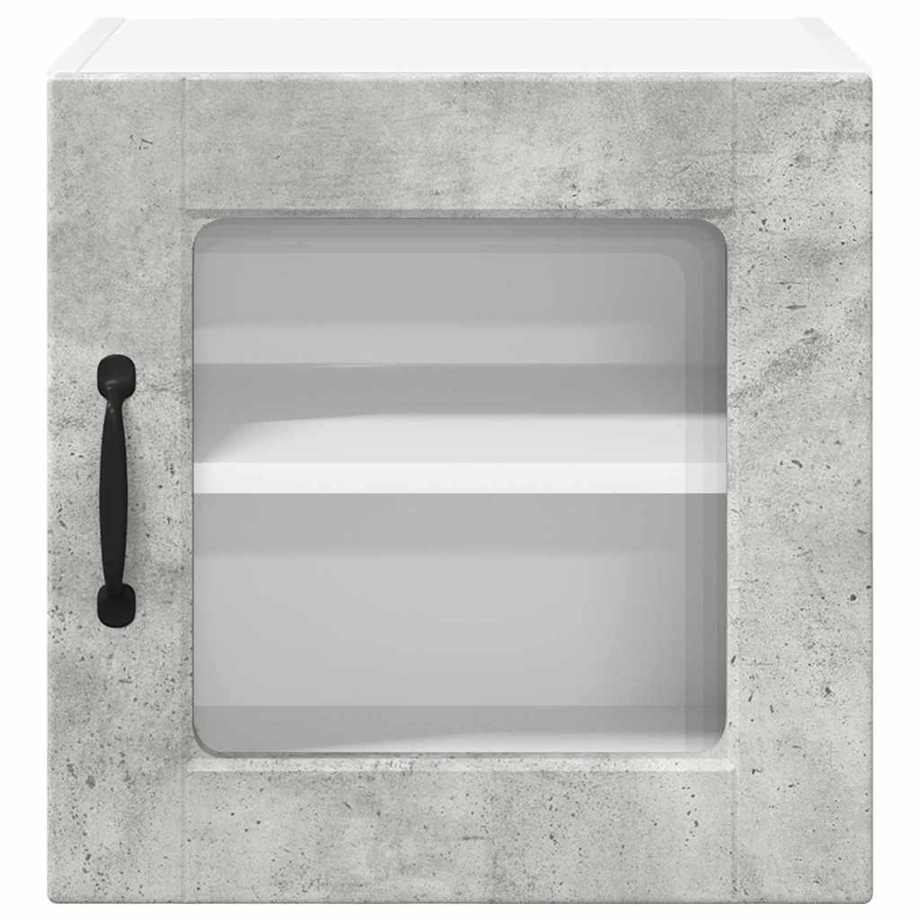 Kitchen Wall Cabinet with Shelf Concrete Grey 40 x 31 x 40 cm