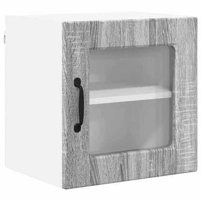 Kitchen Wall Cabinet with Shelf Grey Sonoma 40 x 31 x 40 cm