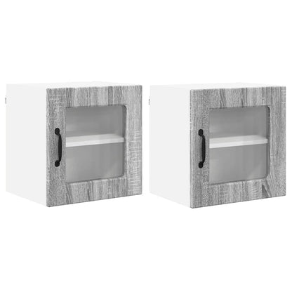 Kitchen Wall Cabinet 2 pcs Grey Sonoma 40 x 31 x 40 cm
