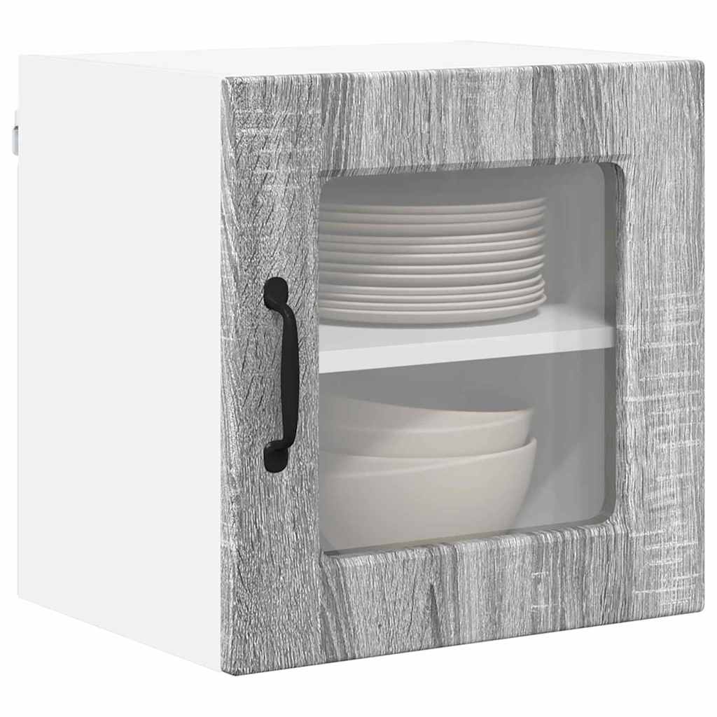 Kitchen Wall Cabinet 2 pcs Grey Sonoma 40 x 31 x 40 cm
