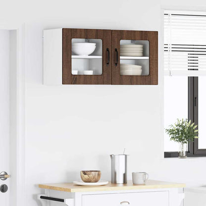 Kitchen Wall Cabinet Brown Oak 40 x 31 x 40 cm Engineered Wood