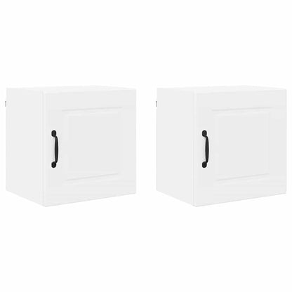 Kitchen Wall Cabinet with Shelf 2 pcs White 40 x 31 x 40 cm