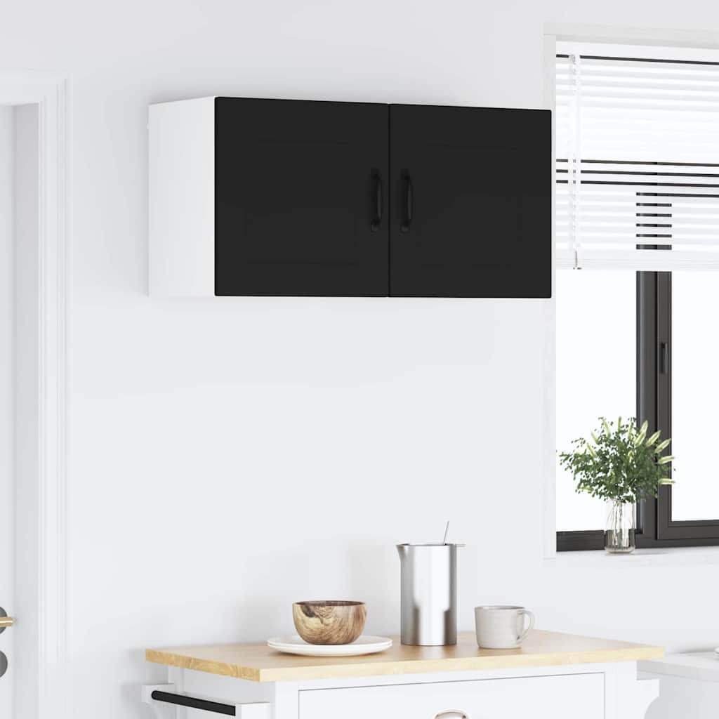 Kitchen Wall Cabinet Black 40 x 31 x 40 cm Engineered Wood