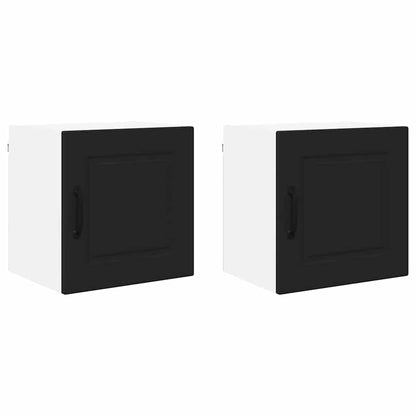 Kitchen Wall Cabinet with Shelf 2 pcs Black 40 x 31 x 40 cm