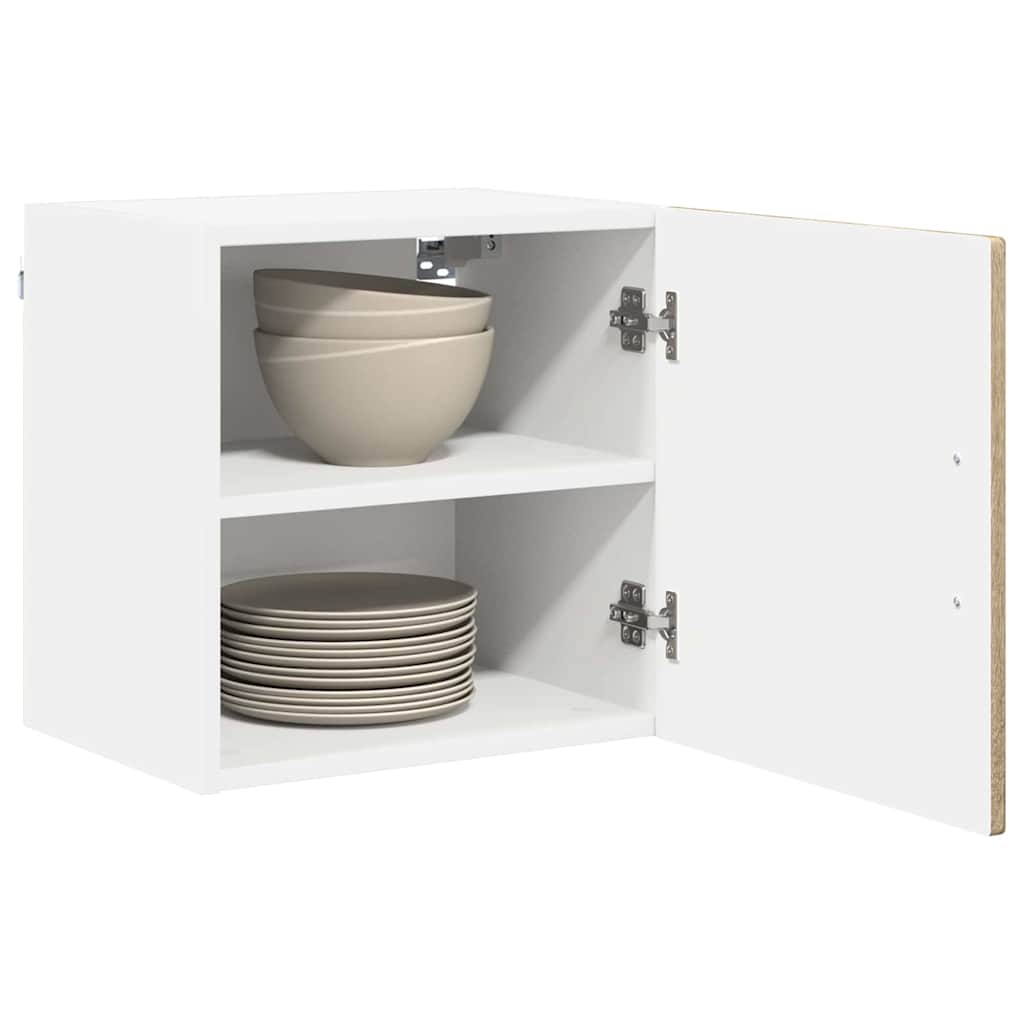 Kitchen Wall Cabinet with Door 2 pcs Sonoma Oak 40 x 31 x 40 cm