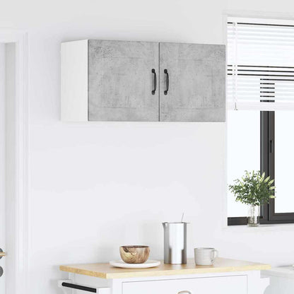Kitchen Wall Cabinet with Shelf Concrete Grey 40 x 31 x 40 cm