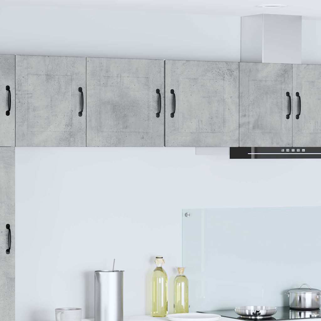Kitchen Wall Cabinet 2 pcs Concrete Grey 40 x 31 x 40 cm