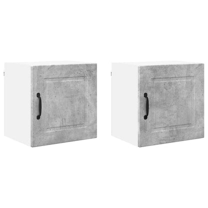 Kitchen Wall Cabinet 2 pcs Concrete Grey 40 x 31 x 40 cm