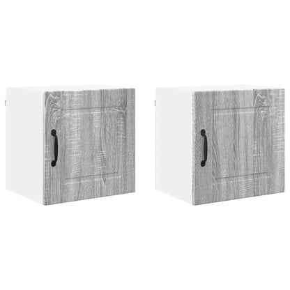 Kitchen Wall Cabinet 2 pcs Grey Sonoma 40 x 31 x 40 cm