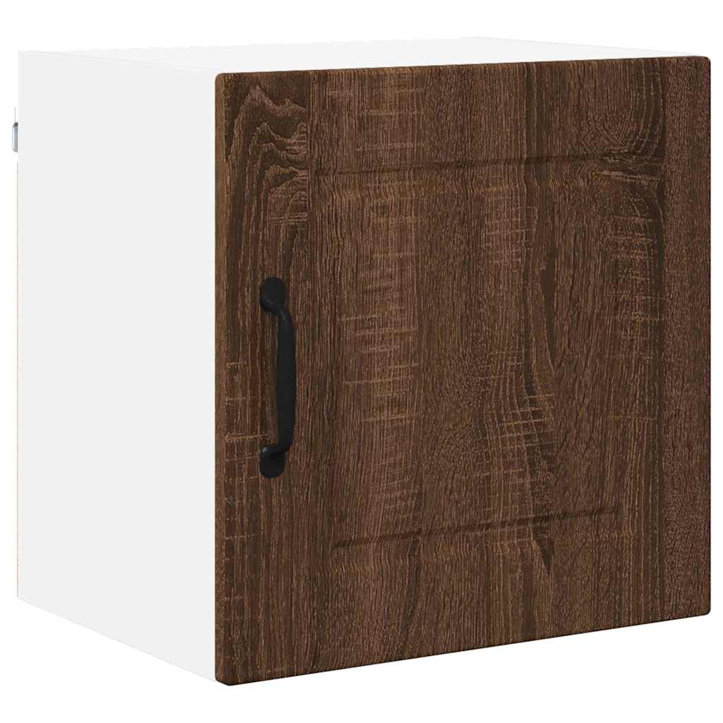 Kitchen Wall Cabinet with Shelf 2 pcs Brown Oak 40 x 31 x 40 cm
