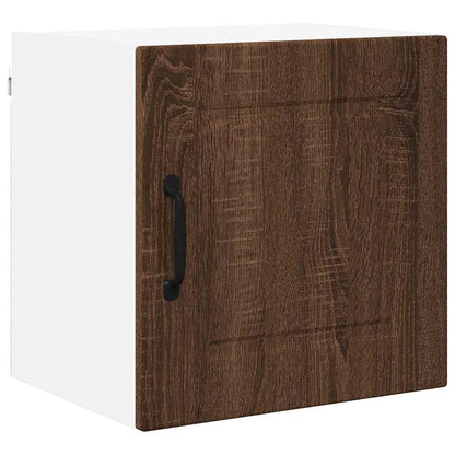 Kitchen Wall Cabinet with Shelf 2 pcs Brown Oak 40 x 31 x 40 cm