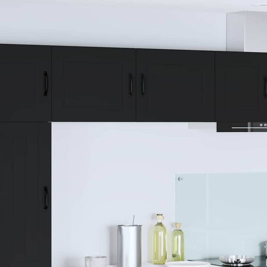 Kitchen Wall Cabinet Black 50 x 31 x 40 cm Engineered Wood