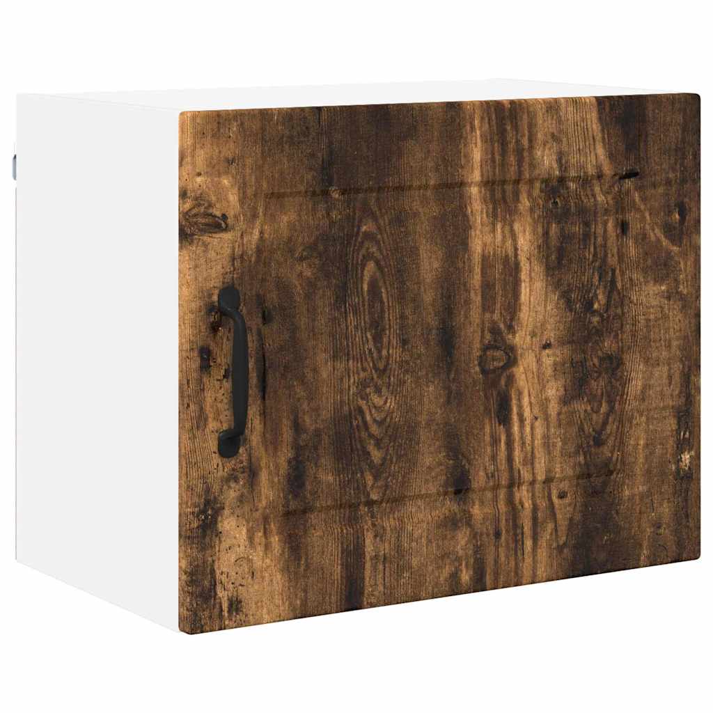 Kitchen Wall Cabinet with Door 2 pcs Smoked Oak 50 x 31 x 40 cm