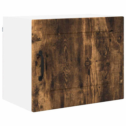 Kitchen Wall Cabinet with Door 2 pcs Smoked Oak 50 x 31 x 40 cm