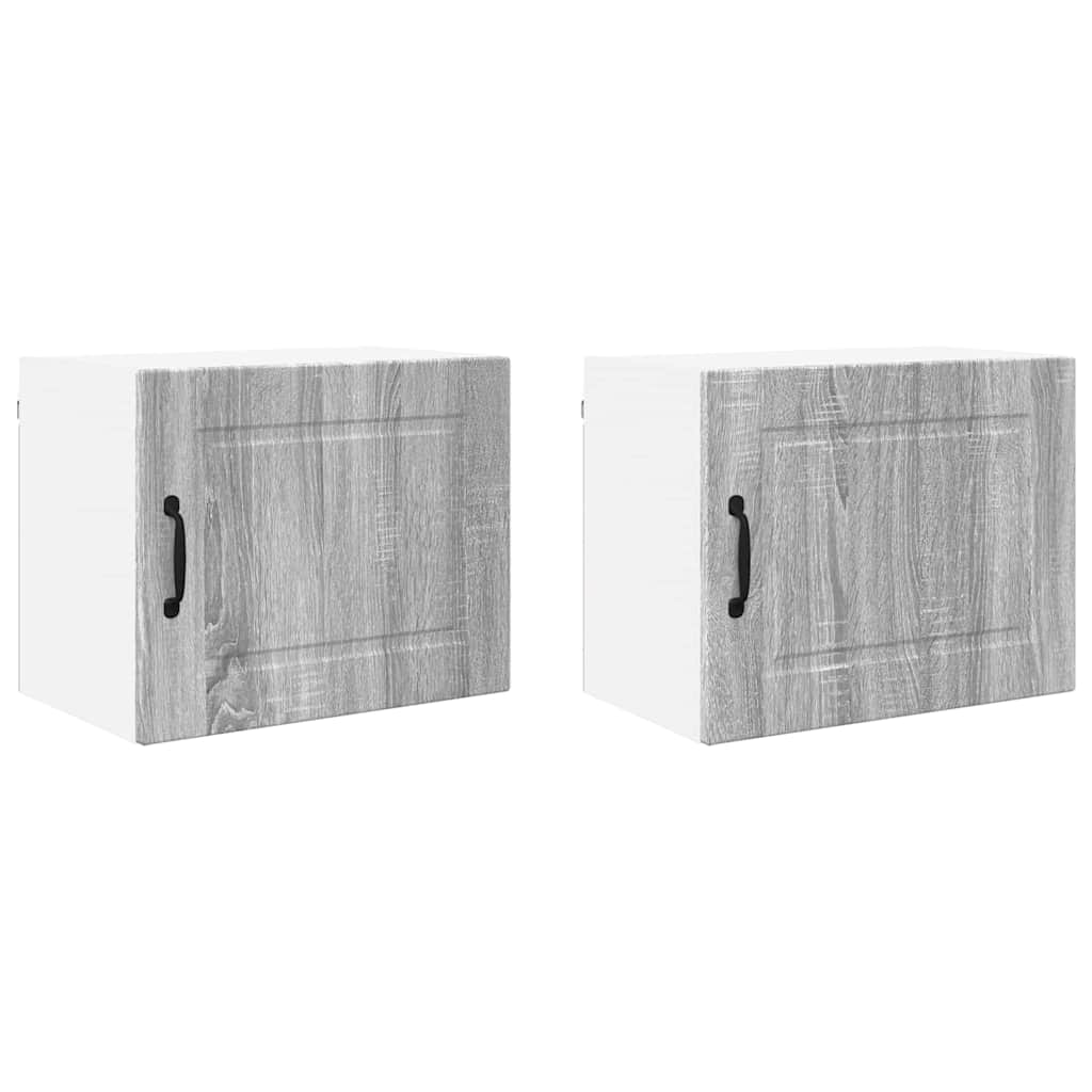 Kitchen Wall Cabinet 2 pcs Grey Sonoma 50 x 31 x 40 cm