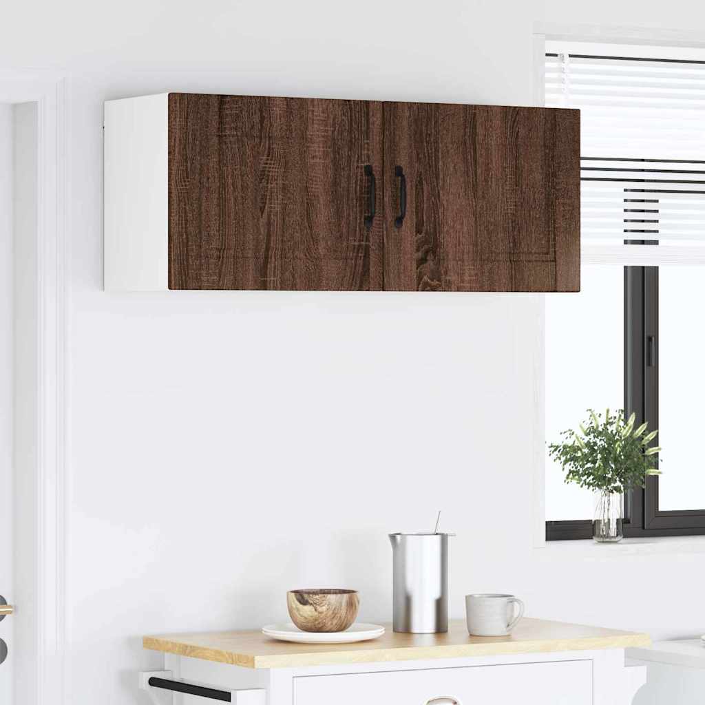 Kitchen Wall Cabinet Brown Oak 50 x 31 x 40 cm Engineered Wood