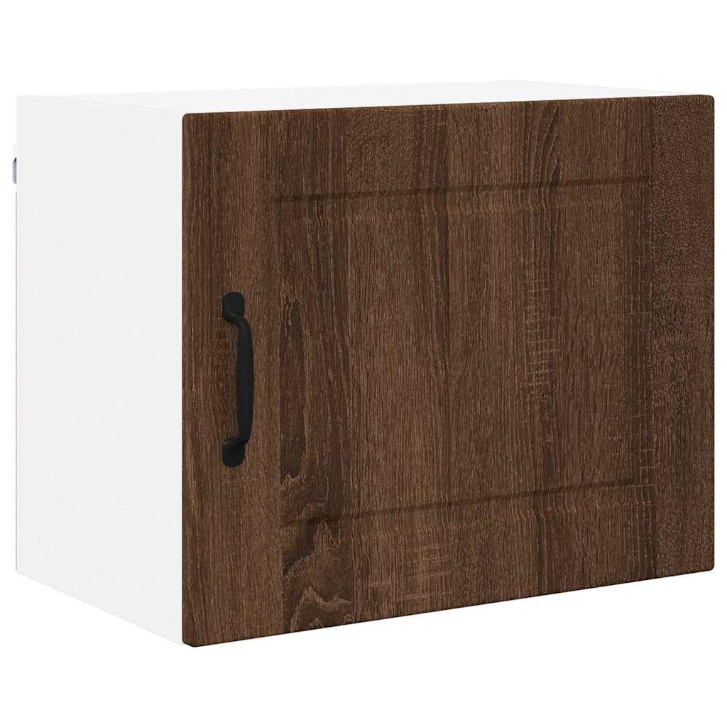 Kitchen Wall Cabinet with Shelf 2 pcs Brown Oak 50 x 31 x 40 cm