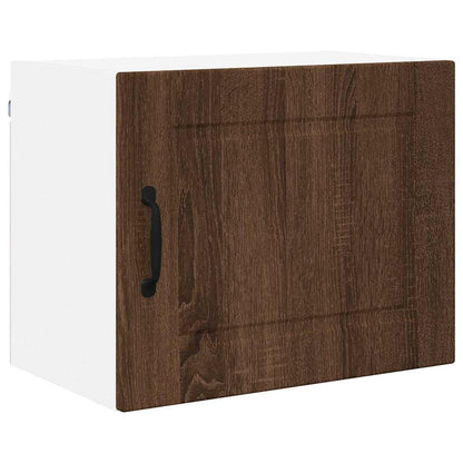 Kitchen Wall Cabinet with Shelf 2 pcs Brown Oak 50 x 31 x 40 cm
