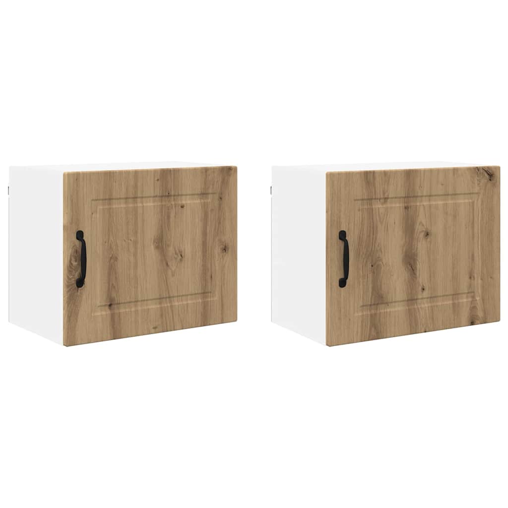Kitchen Wall Cabinet 2 pcs Artisan Oak 50 x 31 x 40 cm