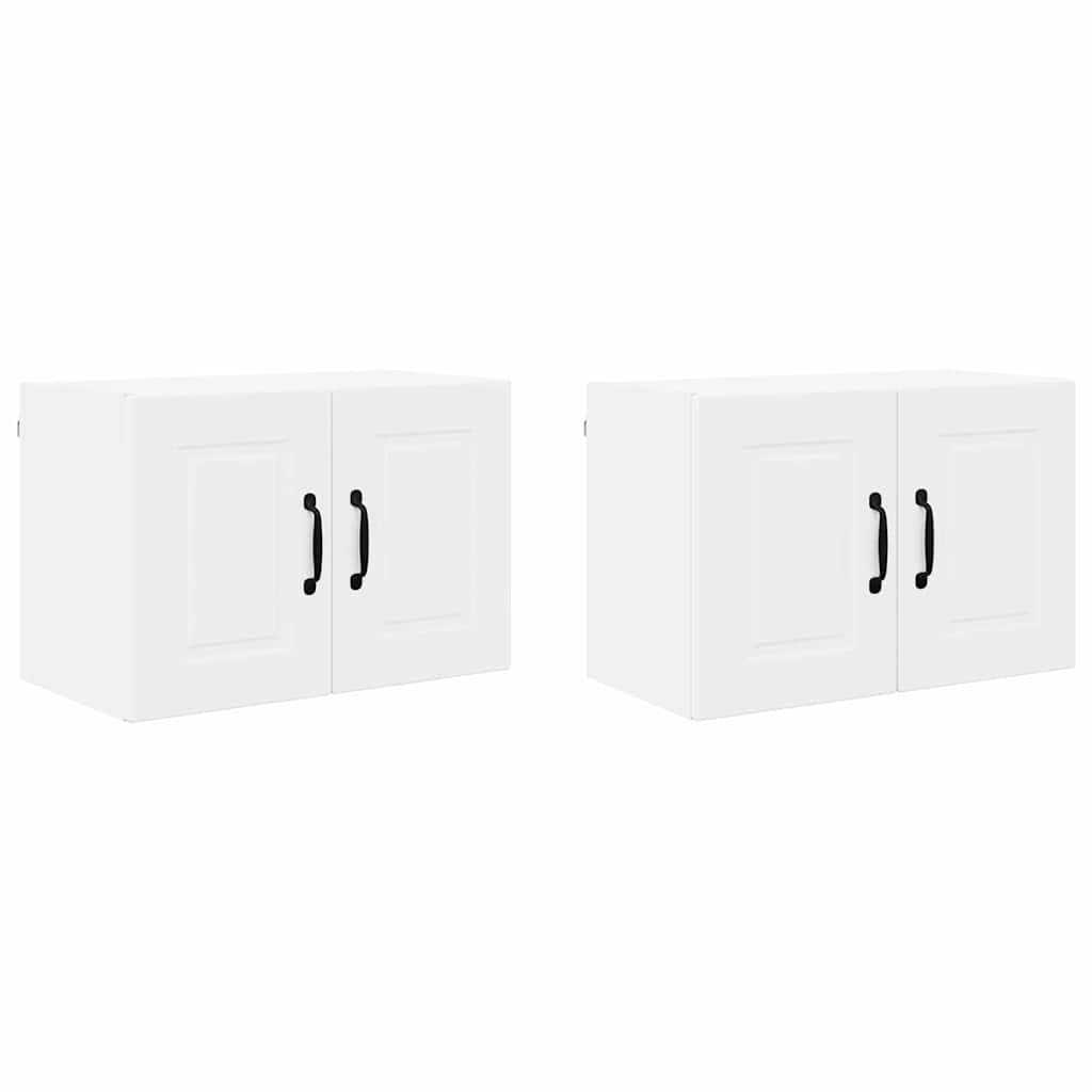 Kitchen Wall Cabinet with Shelf 2 pcs White 60 x 31 x 40 cm