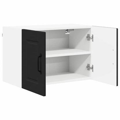 Kitchen Wall Cabinet with Shelf 2 pcs Black 60 x 31 x 40 cm