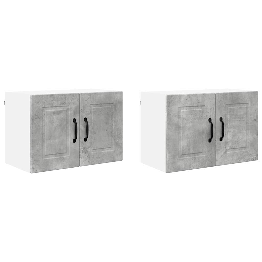 Kitchen Wall Cabinet 2 pcs Concrete Grey 60 x 31 x 40 cm