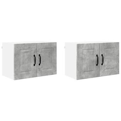 Kitchen Wall Cabinet 2 pcs Concrete Grey 60 x 31 x 40 cm