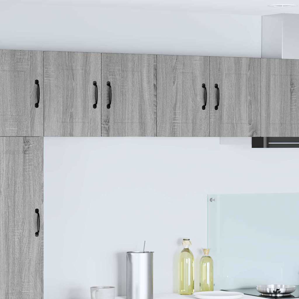 Kitchen Wall Cabinet 2 pcs Grey Sonoma 60 x 31 x 40 cm