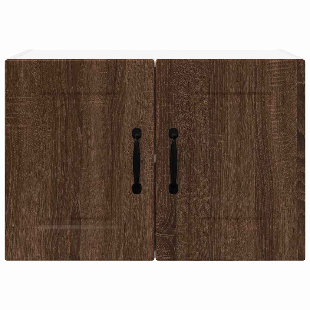 Kitchen Wall Cabinet with Shelf 2 pcs Brown Oak 60 x 31 x 40 cm