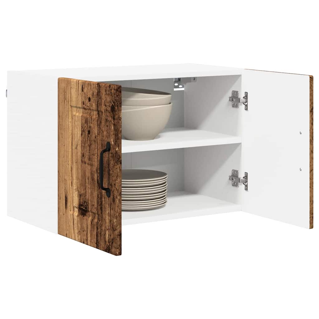 Kitchen Wall Cabinet with Shelf 2 pcs Old Wood 60 x 31 x 40 cm