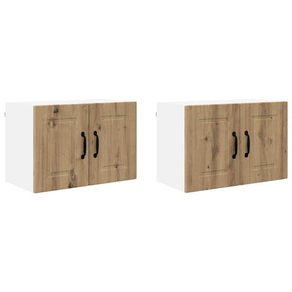 Kitchen Wall Cabinet 2 pcs Artisan Oak 60 x 31 x 40 cm