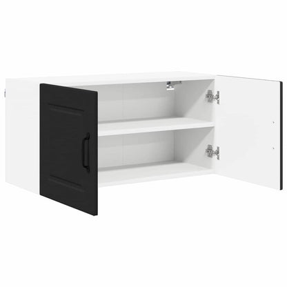 Kitchen Wall Cabinet Black 80 x 31 x 40 cm Engineered Wood