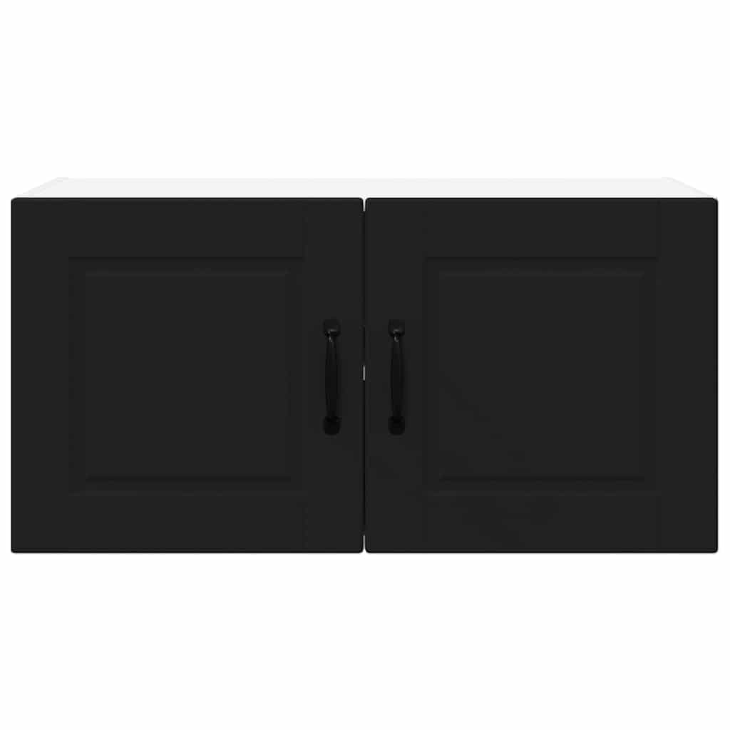 Kitchen Wall Cabinet Black 80 x 31 x 40 cm Engineered Wood