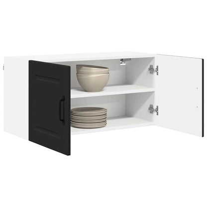 Kitchen Wall Cabinet Black 80 x 31 x 40 cm Engineered Wood