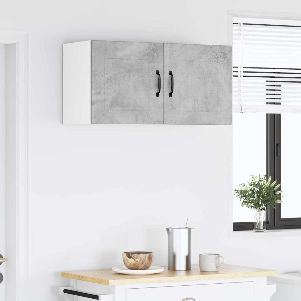 Kitchen Wall Cabinet with Shelf Concrete Grey 80 x 31 x 40 cm