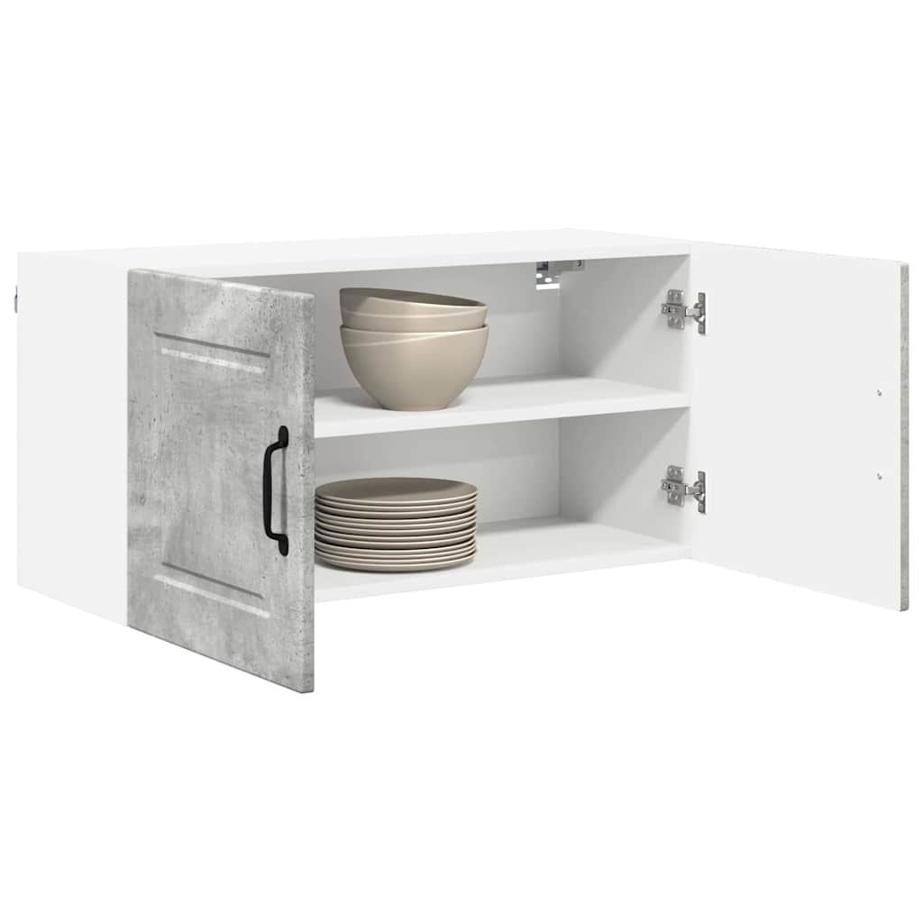 Kitchen Wall Cabinet with Shelf Concrete Grey 80 x 31 x 40 cm