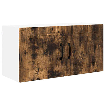 Kitchen Wall Cabinet Smoked Oak 80 x 31 x 40 cm Engineered Wood