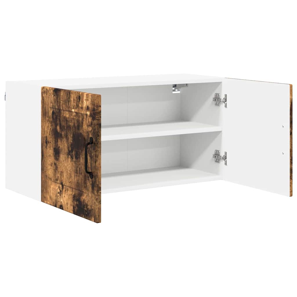 Kitchen Wall Cabinet Smoked Oak 80 x 31 x 40 cm Engineered Wood