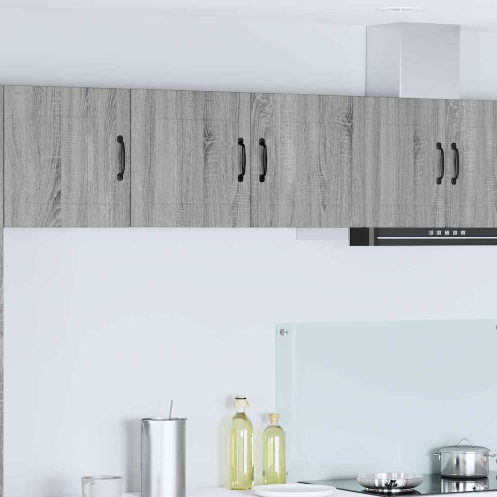 Kitchen Wall Cabinet with Shelf Grey Sonoma 80 x 31 x 40 cm